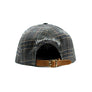 Plaid Leather Buckle Back Hat