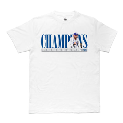 DODGERS 2025 CHAMPION HEAVYWEIGHT T-SHIRT