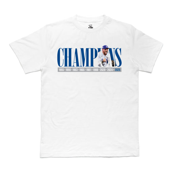 DODGERS 2025 CHAMPION HEAVYWEIGHT T-SHIRT