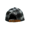 Plaid Leather Buckle Back Hat